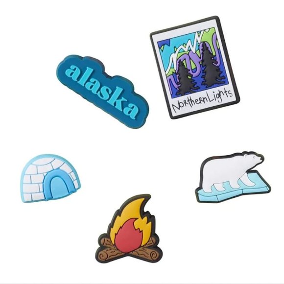 NEW CROCS Jibbitz Wanderlust Collection Alaska - Picture 1 of 3